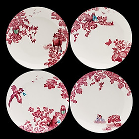 Bộ 4 Đĩa Gốm 4x21cm - LOVERAMICS (ASSORTED SALAD PLATE) - Bộ Sưu Tập A CURIOUS TOILE