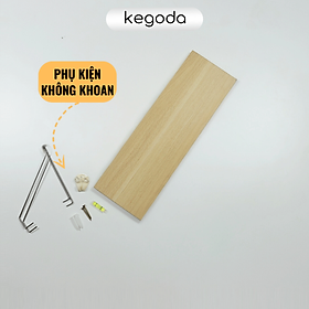 [Mua 4 giảm 20%] Kệ Gỗ Treo Tường Không Khoan Nhiều Màu, Dùng Decor Trang Trí KEGODA KT55