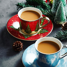 Bộ Ly Trà & Coffee Giáng Sinh (Tặng Kèm Thìa Coffee)