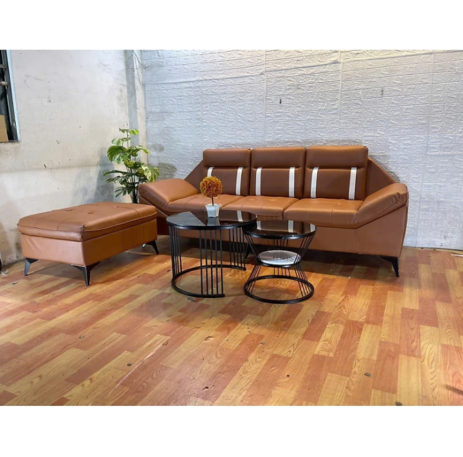 Sofa băng 2m kèm đôn nệm Tundo HLMCT màu lựa chọn kèm bàn như hình
