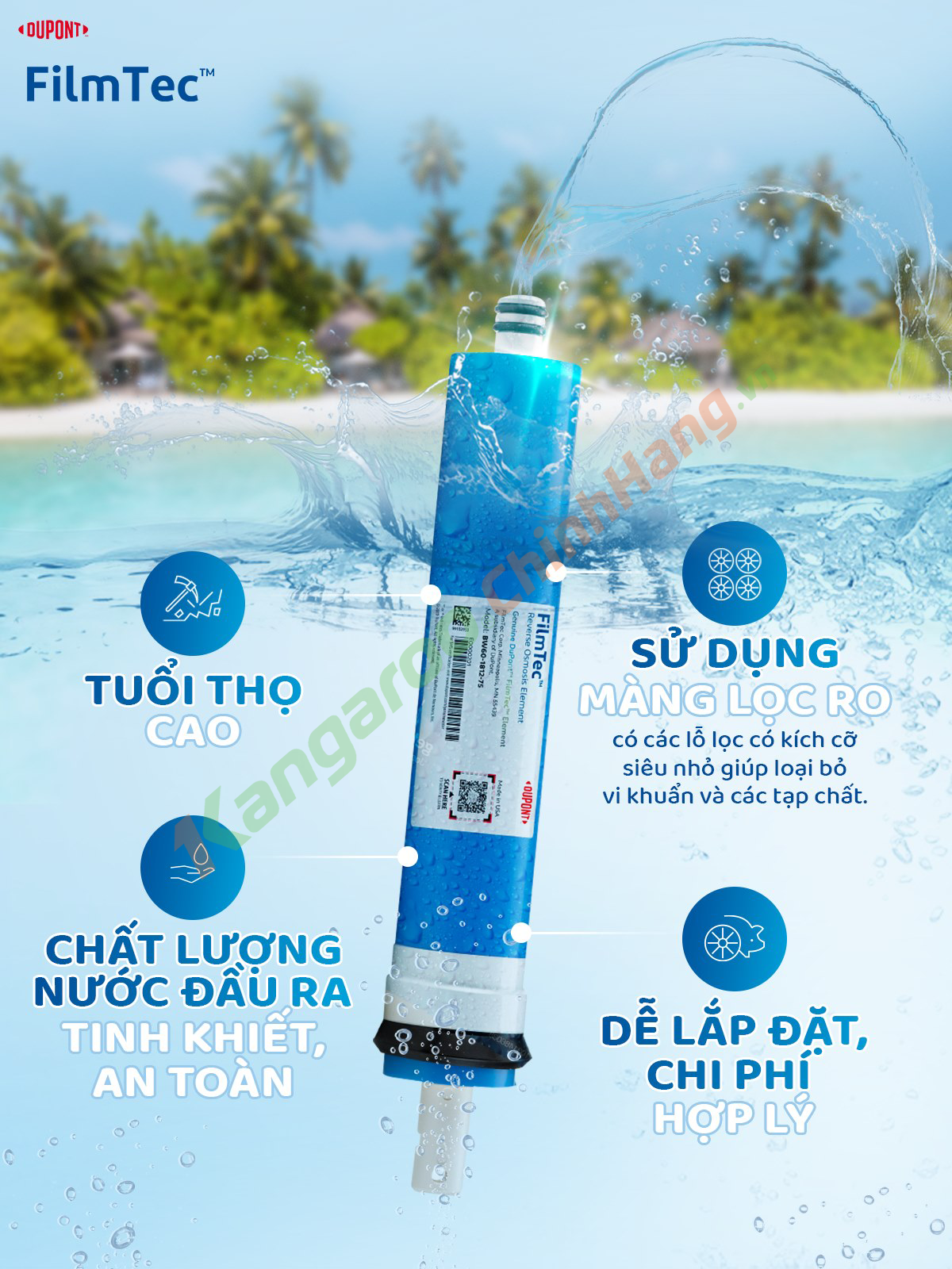 Màng lọc RO Kangaroo - Hàng Chính Hãng