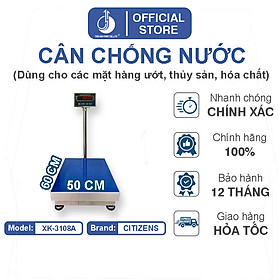 Cân Điện Tử Chống Nước XK3108A - Mặt Bàn Cân Inox 500X600MM