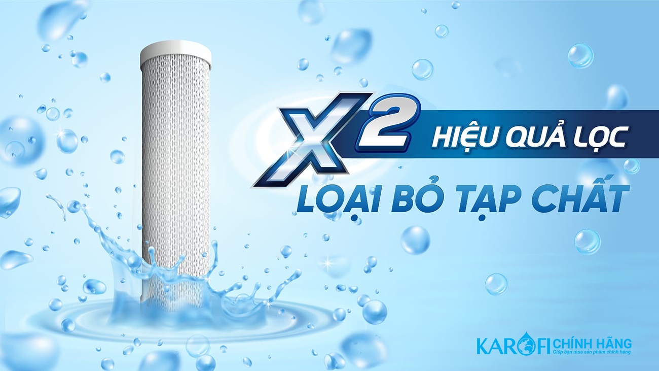 Combo 3 Lõi Lọc Thô KAROFI SMAX PRO 1,2,3 - Hàng Chính Hãng