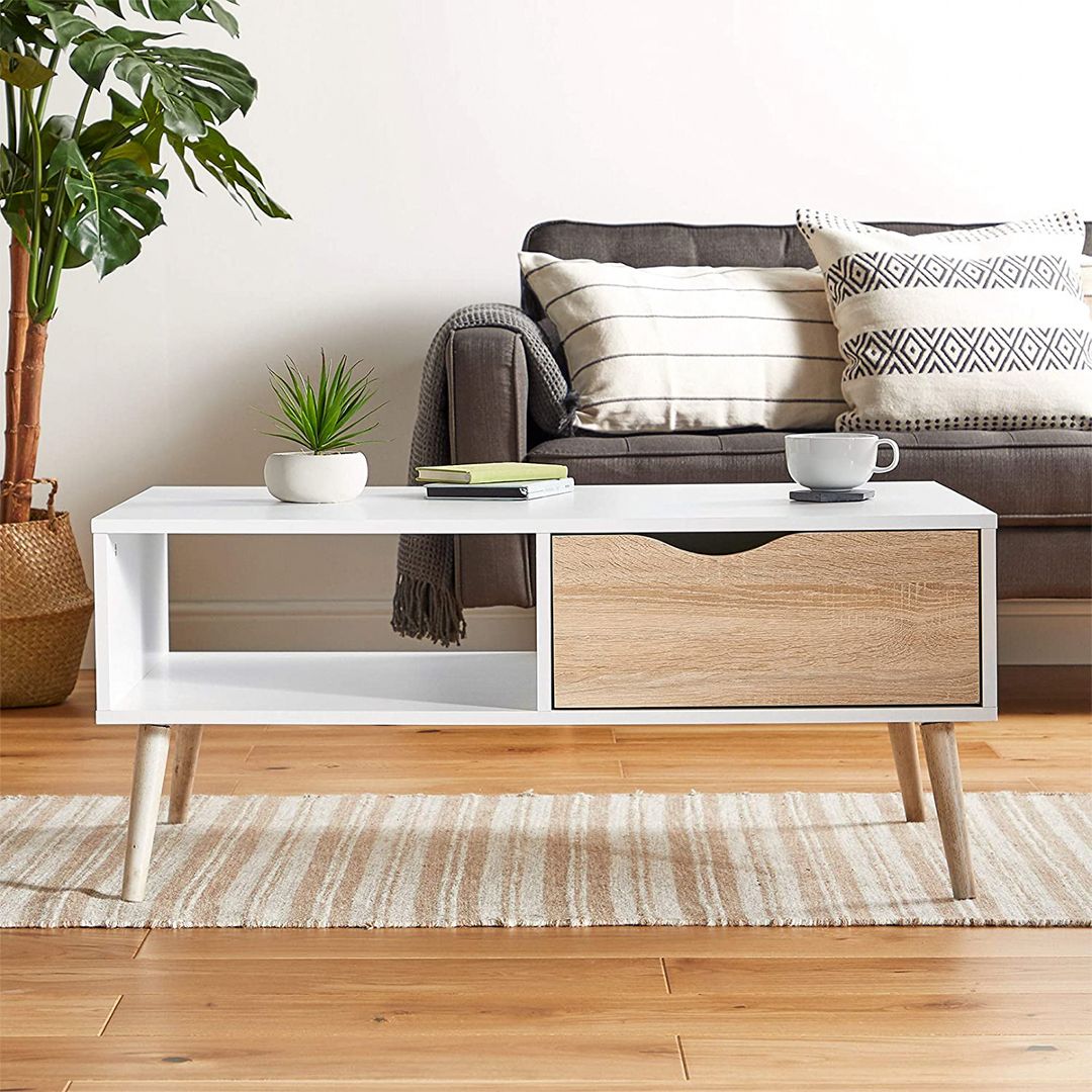 Bàn sofa phòng khách nhỏ gọn SMLIFE Camelot