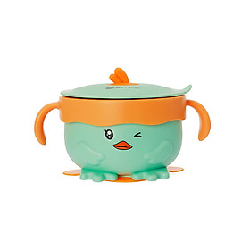 Bát ăn cho trẻ em hình vịt inox 316 Elmich Babycare EL-0008VIT