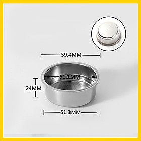 Giỏ Lọc Hai Lớp 51mm | Pressurised dual wall filter baskets