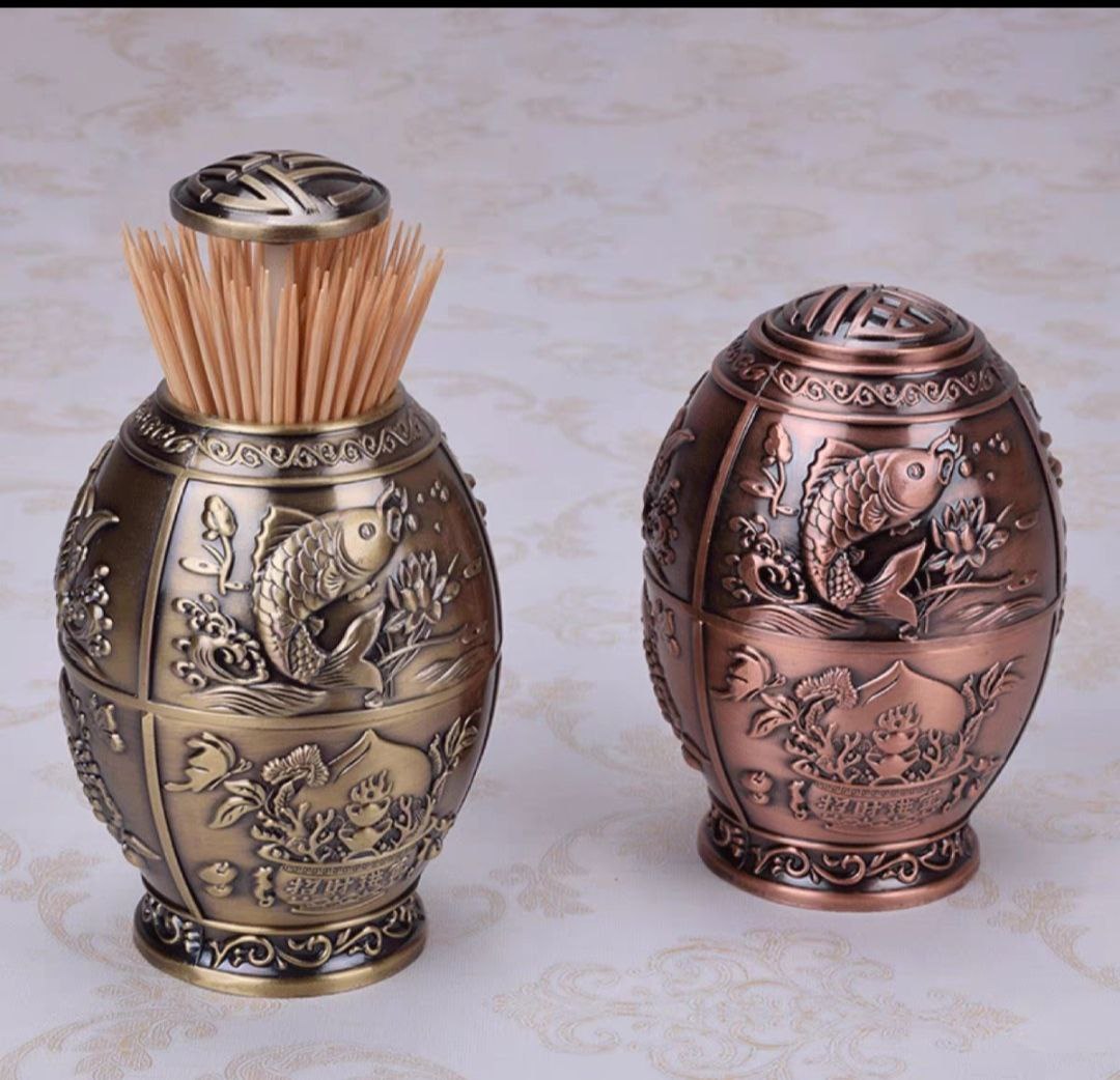 LỌ ĐỰNG TĂM ĐỒNG GIẢ CỔ TRÒN - ANTH501