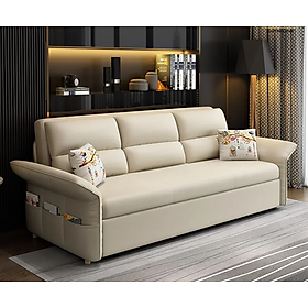 Sofa giường đa năng hộc kéo tay bật HGK-18 ngăn chứa đồ tiện dụng Tundo KT 1m8