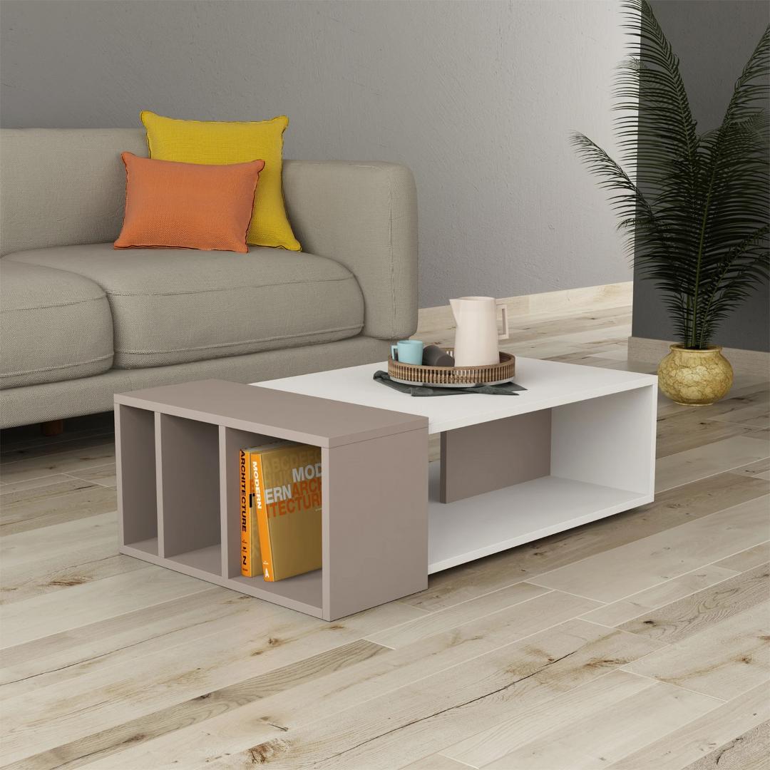 Bàn sofa phòng khách bằng gỗ công nghiệp SMLIFE Cobie