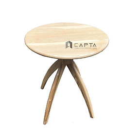 Bàn cafe tiếp khách gỗ tần bì tròn 60 cm 4 chân chụm màu tự nhiên / walnut TE PHIN-06W HCM 