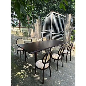 Bộ Bàn Cafe Indochine Juno Sofa Kích Thước 1m8 x 80 x cao 750 cm và 6 ghế cao cấp 