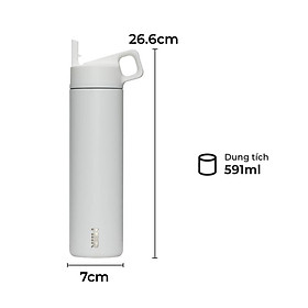 Bình giữ nhiệt MiiR kèm ống hút chống tràn thương hiệu Mỹ nhập khẩu chính hãng 