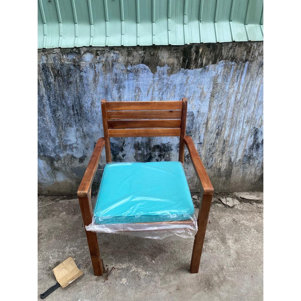 Ghế gỗ thư giãn kèm nệm (1 thùng 2 cái) hàng xuất khẩu