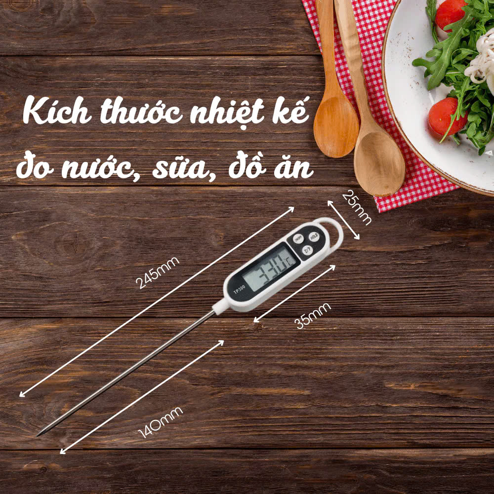 Nhiệt kế đo thực phẩm Nhiệt Kế Đo Nhiệt Độ Sữa và Đồ Ăn Cho Bé