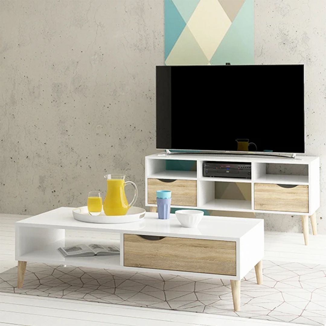 Bàn sofa phòng khách nhỏ gọn SMLIFE Camelot