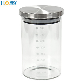 Hủ thủy tinh để hạt nắp Inox 304 kín ron HOBBY Home Decor TTI 3 size