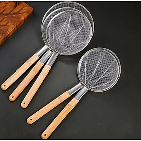 Vợt Lưới Rổ Lọc vớt Thức Ăn Đa Chức Năng dùng Cho Nhà Bếp .nhà hàng . khách sạn . Vá Sạn Vợt INOX SUS304 có Nhiều SIZE