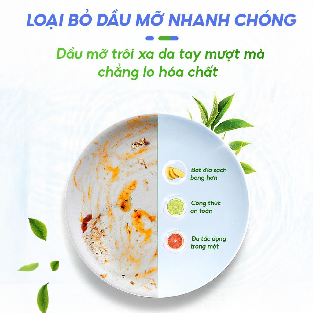 nước rửa chén TOPGIA thiên nhiên,túi 2L an toàn và hiệu quả cho cả gia đình.