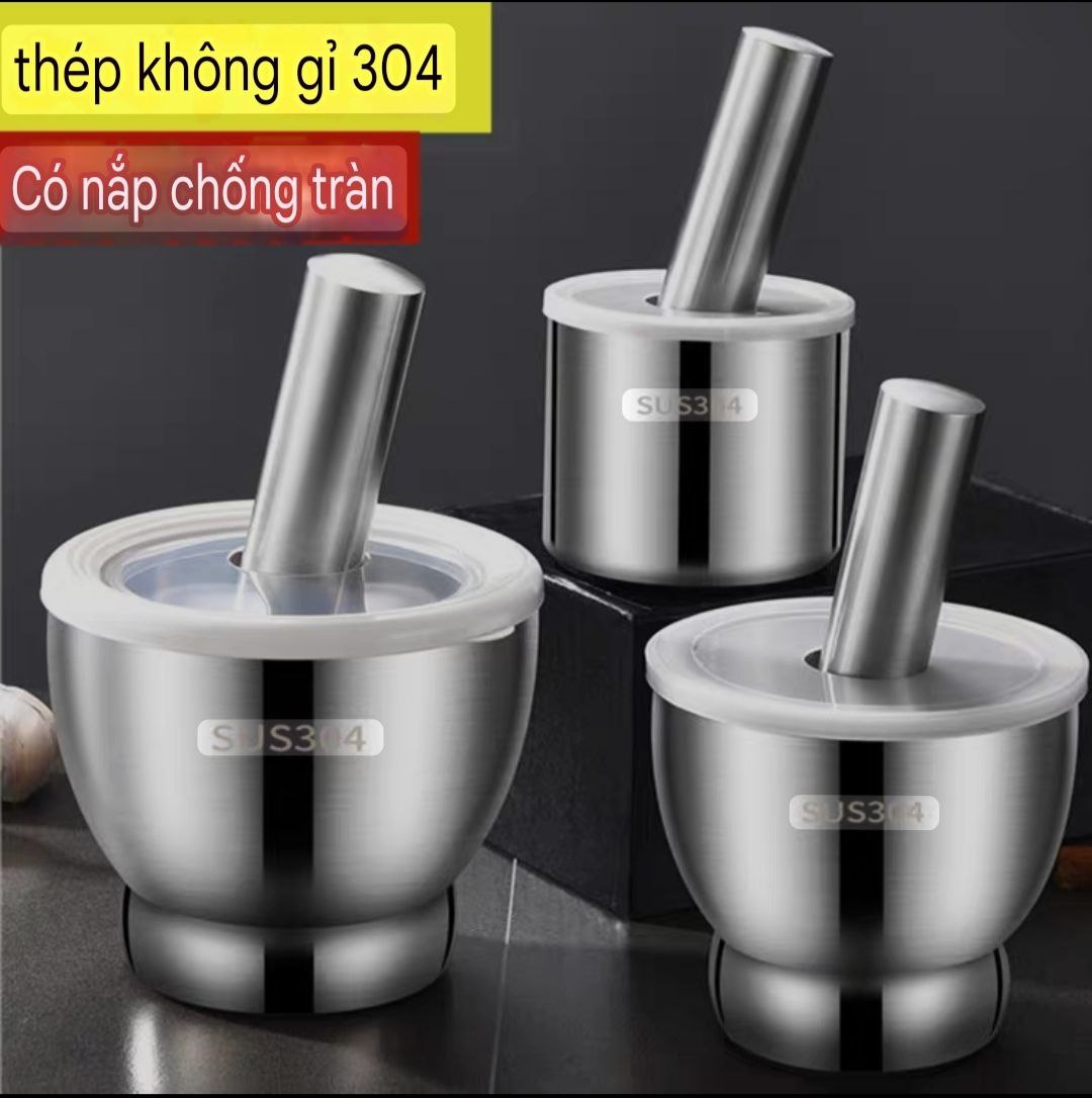 ( Hàng Xịn ) Bộ chày cối Inox sus 304 cao cấp
