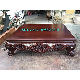 Sập Nằm Tích Ba Bông Khảm Trai Gỗ Gụ