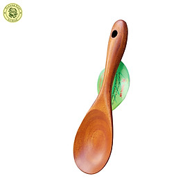 Vá Cơm Gỗ Xà Cừ Kiểu Dáng Oval Xới Cơm Múc Canh Rau - Đồ Gỗ Nhà Bếp Thương Hiệu Trường Sơn