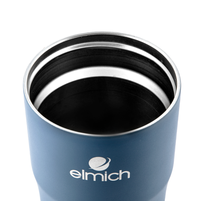 Cốc Giữ Nhiệt INOX 304, Tráng bạc Elmich EL-8013OL (Dung tích 480ml, Mầu Xanh) - Hàng Chính Hãng