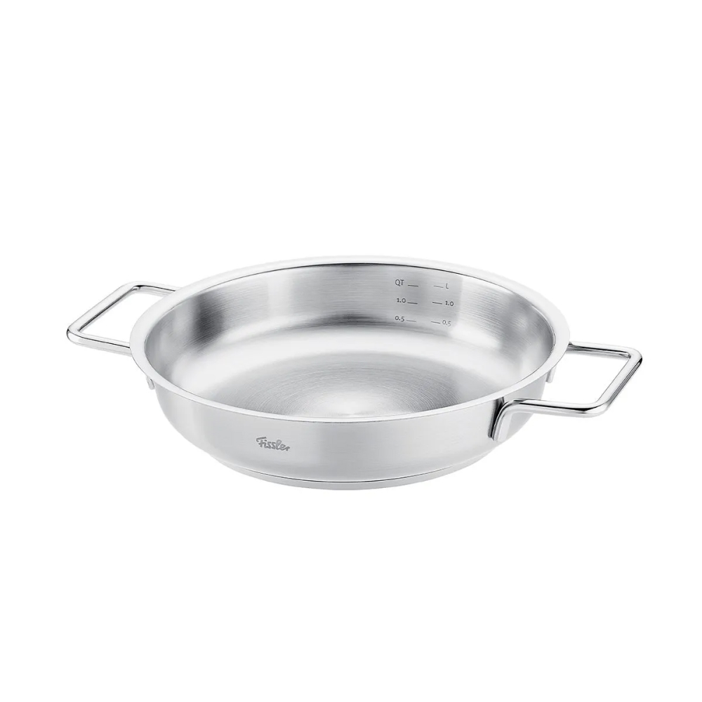 Chảo inox Fissler 086-384-24-100/0 Pure, 24cm Made in Germany Hàng chính hãng