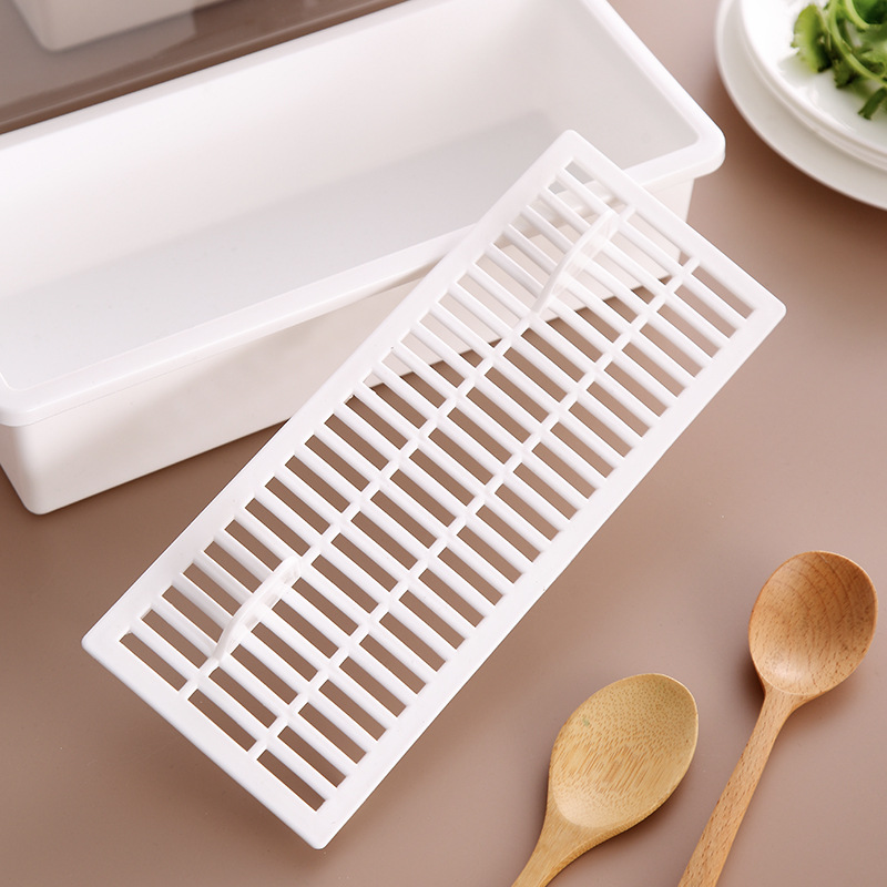 Hộp Nhựa Đựng Muỗng Đũa An Toàn ( Màu Trắng )