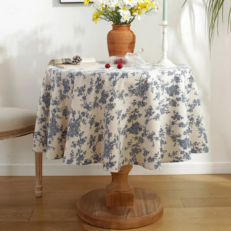 Khăn Trải Bàn Phong Cách Vintage Kích Thước 150cm x 150cm, Có 3 Màu Để Lựa Chọn