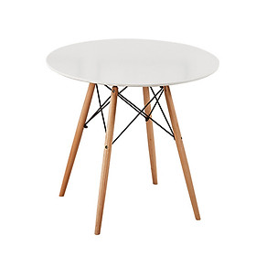 Bàn café hình tròn chân gỗ cách điệu ECOFURNIX BG215