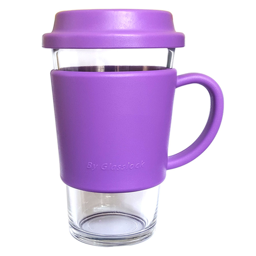 Ly Thủy Tinh Có Nắp Nhựa Glasslock RC107 (380ml) - Màu Ngẫu Nhiên
