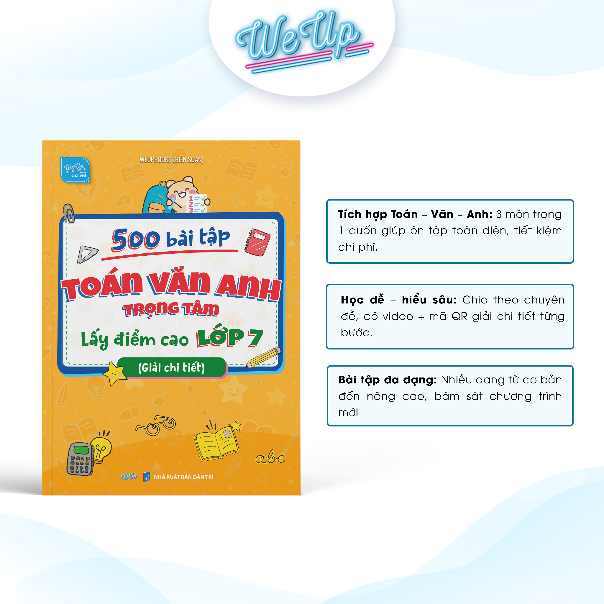 500 bài tập Toán Văn Anh trọng tâm - Lấy điểm cao lớp 7 (Giải chi tiết)