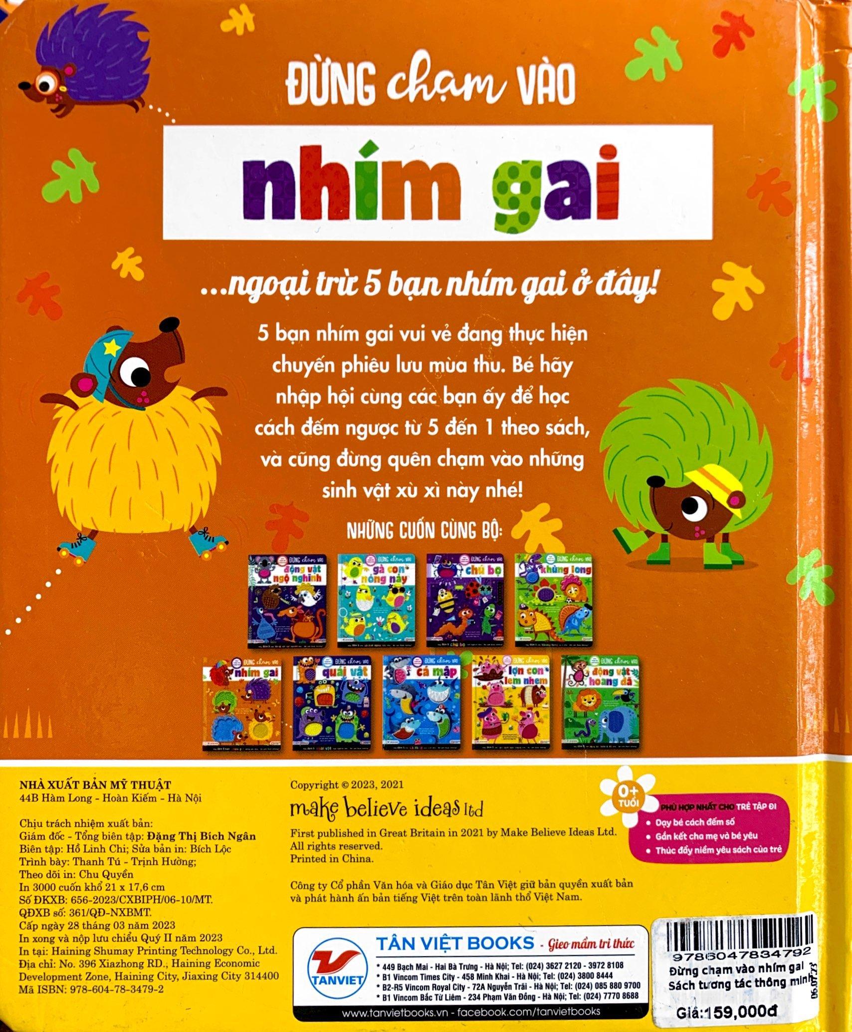 Sách Tương Tác Thông Minh - Đừng Chạm Vào Nhím Gai