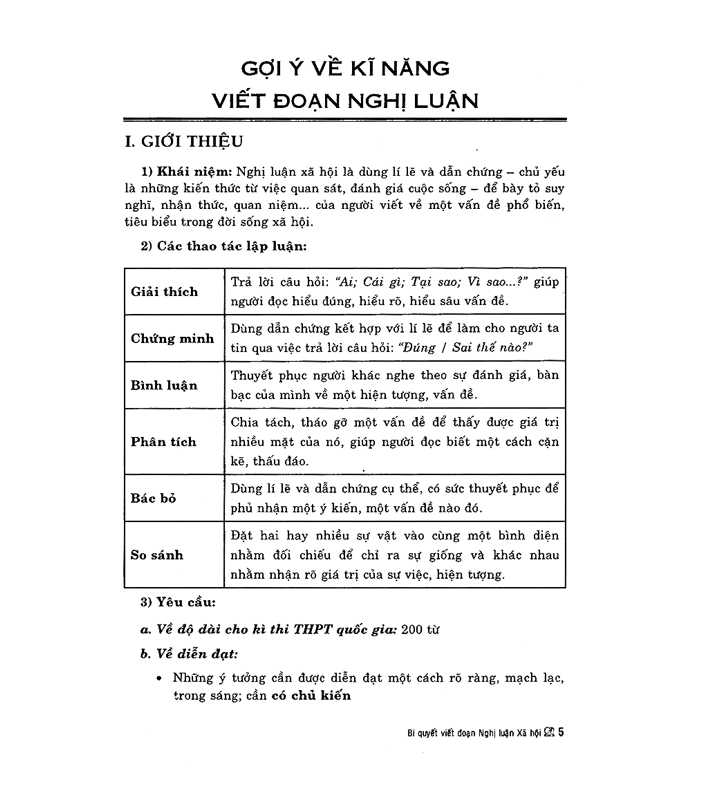Sách - Bí Quyết Viết Đoạn Nghị Luận Xã Hội Theo Định Hướng Đề Thi Mới