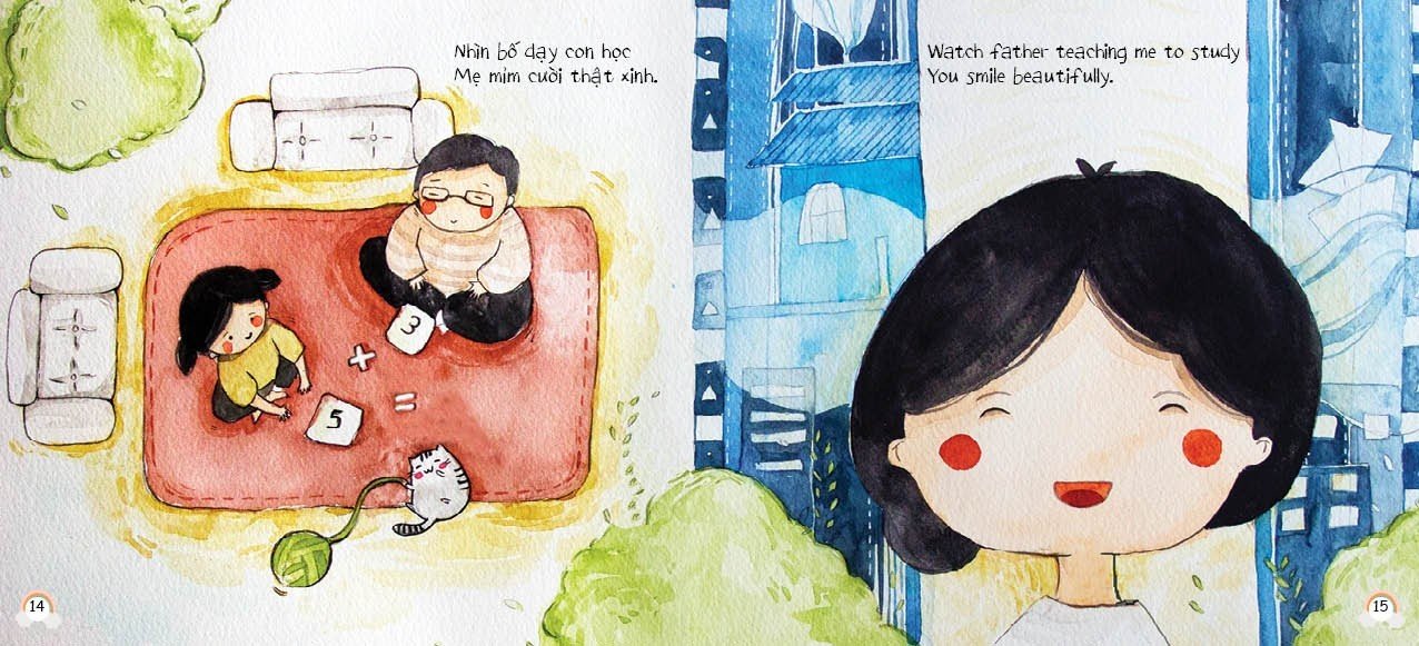 Con Yêu Mẹ Vì Mẹ Là Tất Cả - Sách Thơ Song Ngữ Nuôi Dưỡng Tâm Hồn Bé