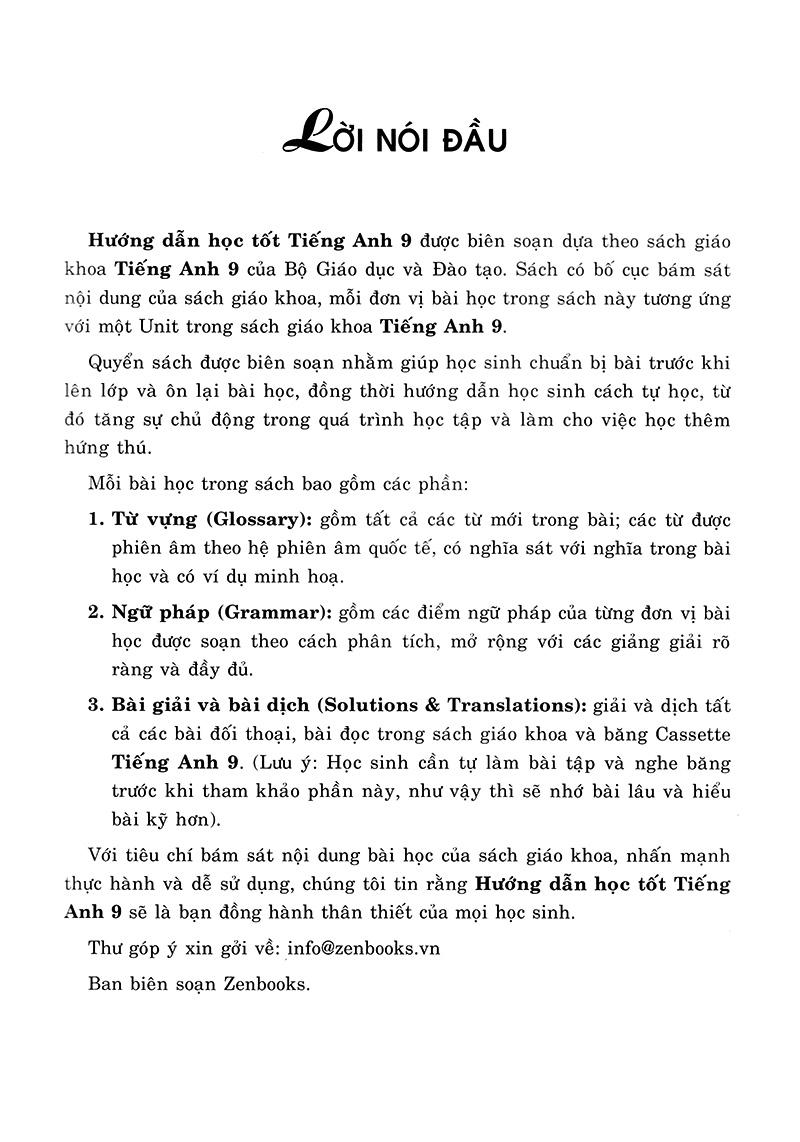 Hướng Dẫn Học Tốt Tiếng Anh 9