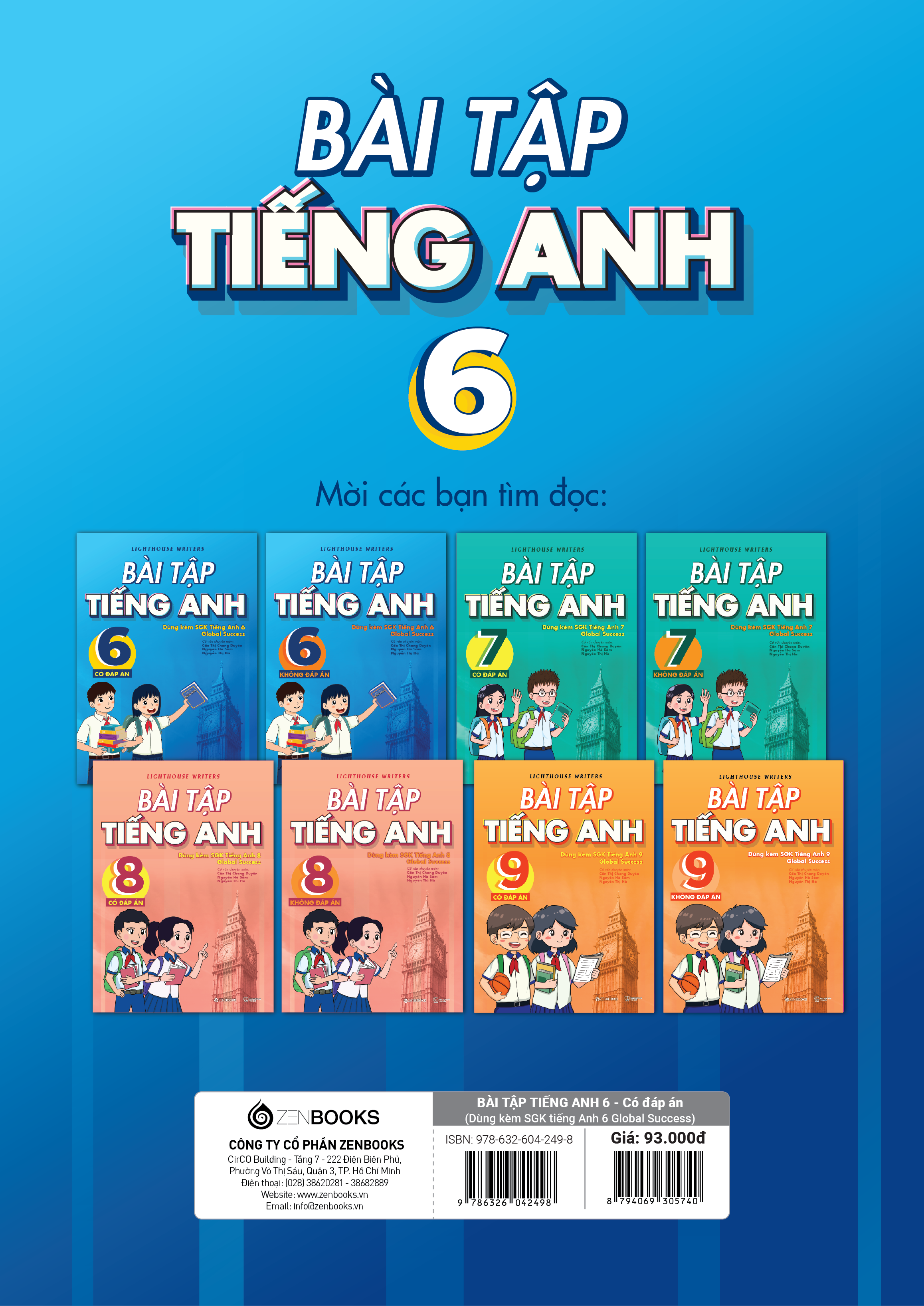 Bài Tập Tiếng Anh 6 - Có Đáp Án (Dùng Kèm SGK Tiếng Anh 6 Global Success)