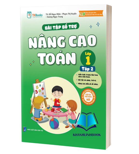 Sách - Combo Bài Tập Bổ Trợ Nâng Cao Toán Lớp 1 – Tập 1 + 2 (MC)