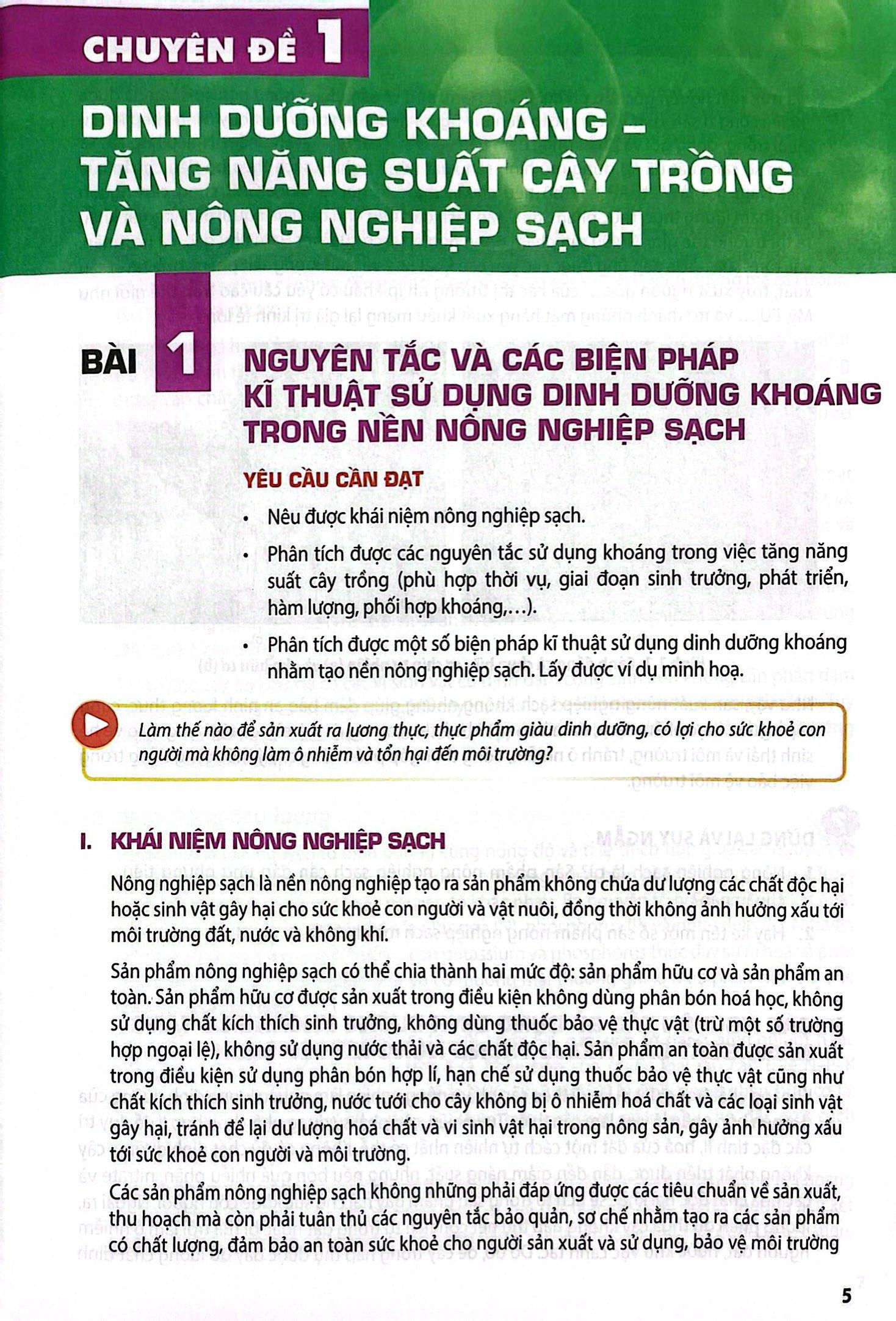 Sách Giáo Khoa Chuyên Đề Học Tập Sinh Học 11 (Kết Nối) (Chuẩn)