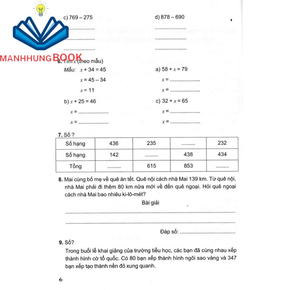 Sách - Bài Tập Nâng Cao Toán 3 - Dạng Vở Thực Hành (Biên Soạn Theo Chương Trình GDPT Mới)