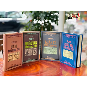 (Bìa cứng) [Combo 4 quyển Tiếu học tùng thư] - QUỐC VĂN GIÁO KHOA THƯ - LUÂN LÝ GIÁO KHOA THƯ - SỦ KÝ GIÁO KHOA THƯ - CÁCH TRÍ GIÁO KHOA THƯ - Trần Trọng Kim, Nguyễn Văn Ngọc, Đặng Đình Phúc, Đỗ Thận biên soạn - NXB Trẻ - bìa mềm