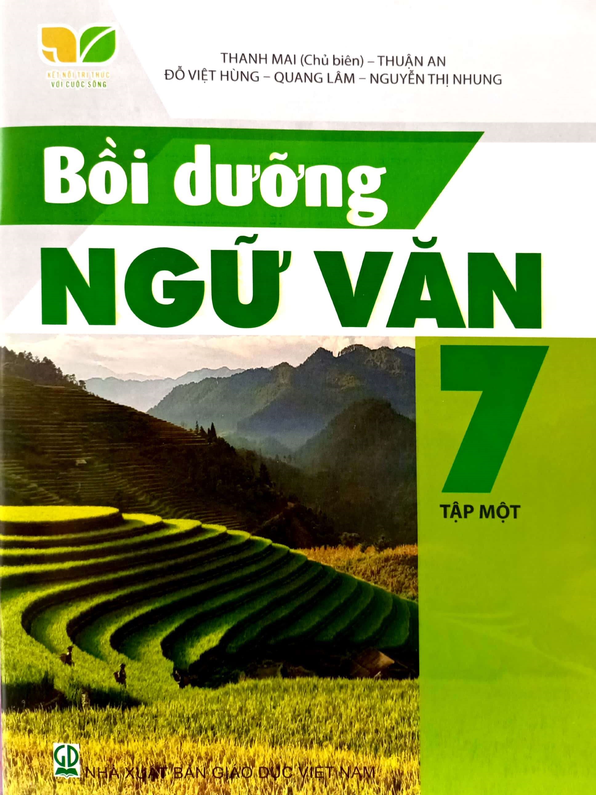 Combo 2 cuốn Bồi dưỡng ngữ văn lớp 7 tập 1+2 (Kết nối tri thức với cuộc sống)