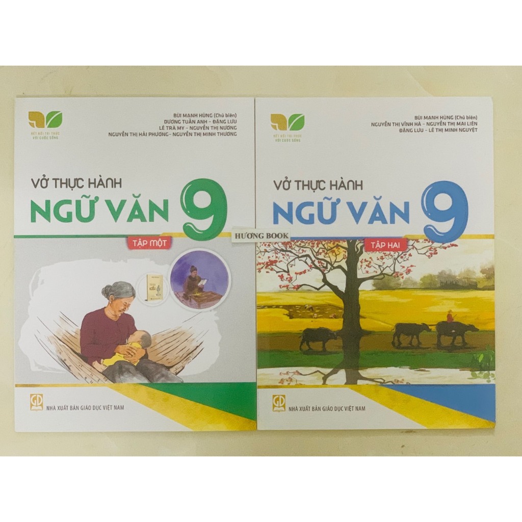 Sách - Combo Vở thực hành Toán + Ngữ Văn 9 Tập 1+2 (Kết nối tri thức với cuộc sống)