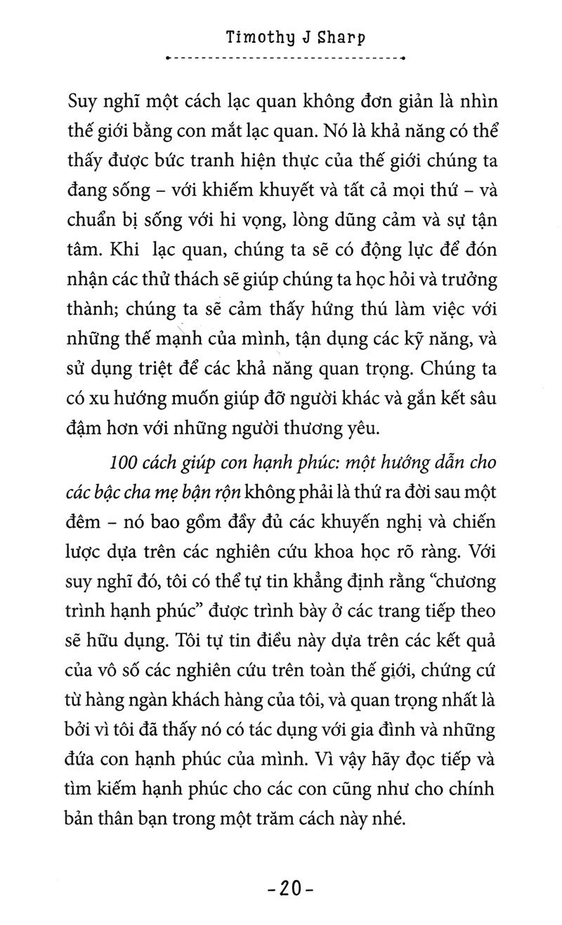 Cẩm Nang Cho Cha Mẹ Bận Rộn - 100 Cách Giúp Con Hạnh Phúc