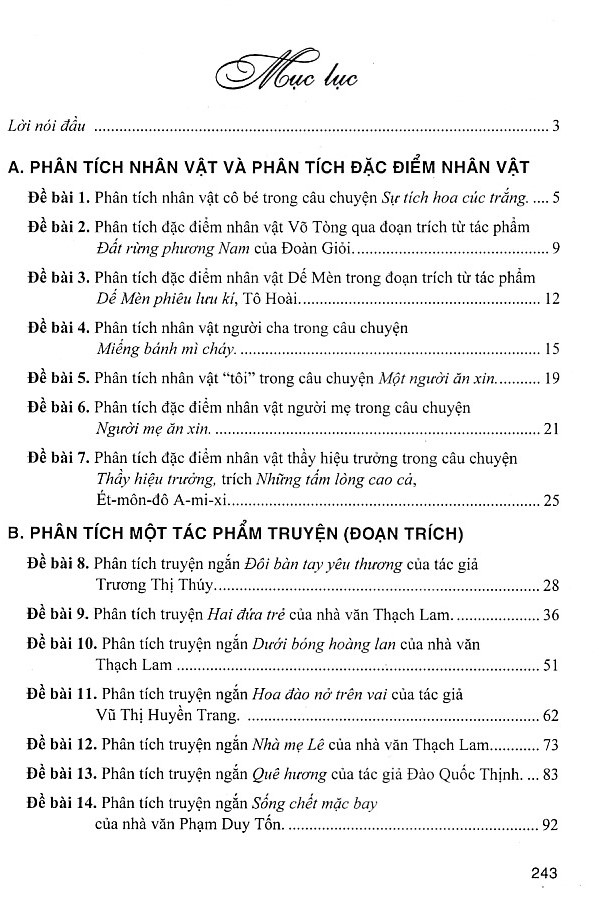 Cảm thụ, phân tích tác phẩm văn học ngoài sách giáo khoa - Tác phẩm truyện (THCS)