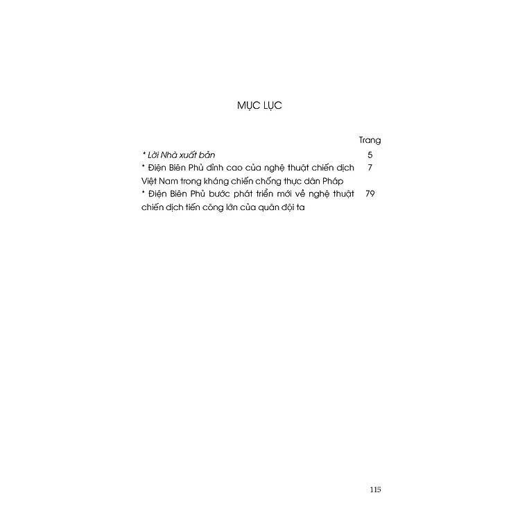 Sách - Điện Biên Phủ - Đỉnh Cao Nghệ Thuật Chiến Dịch Việt Nam - VIETNAMBOOK
