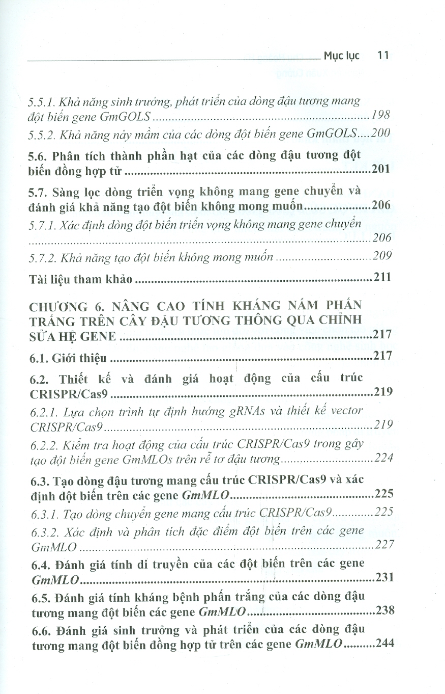 Phát Triển Và Ứng Dụng Hệ Thống Chỉnh Sửa Hệ Gene Trong Nghiên Cứu Cơ Bản Và Cải Tạo Giống Đậu Tương (Bộ Sách Chuyên Khảo Ứng Dụng Và Phát Triển Công Nghê Cao) (Bìa Cứng)