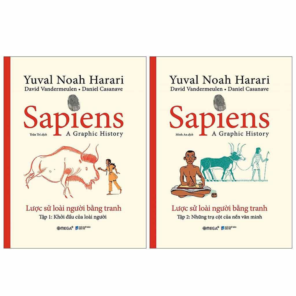 Lẻ/Combo 3 Sách Sapiens: Lược Sử Loài Người Bằng Tranh Tập 1 + Tập 2 + Tập 3 (Combo 3 tặng "Không Thể Dừng Bước - 269k)