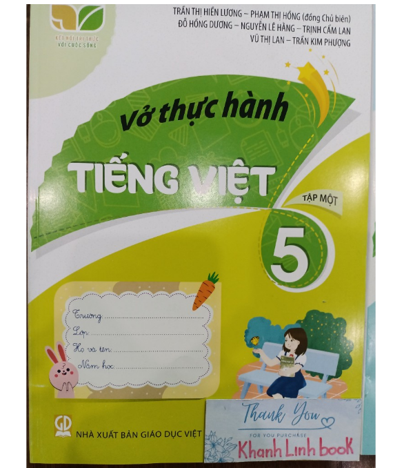 Sách - Combo Vở thực hành tiếng việt 5 - tập 1 + 2 (Kết Nối)