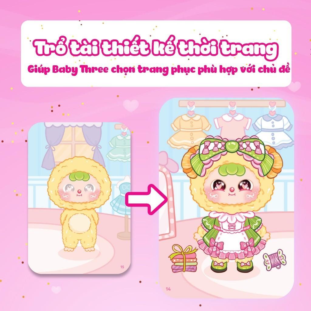 Sách - Mini Fashion - Baby Three - Bóc Dán Hơn 100+ Stickers Váy, Phụ Kiện Xinh Đẹp Cho Bé Gái - Megabook